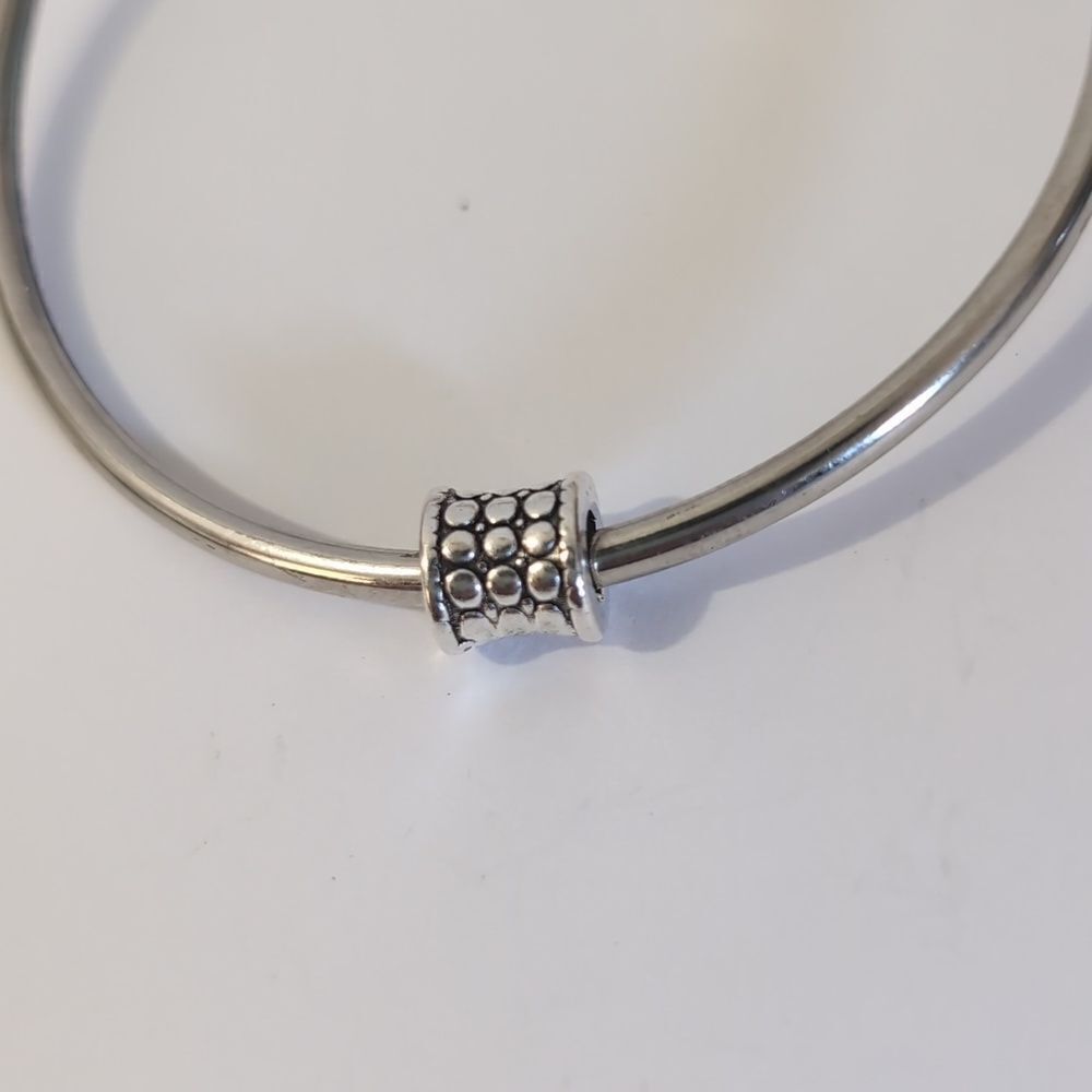 Silver Studded‎ Spacer Charm for Pandora Style Bracelet